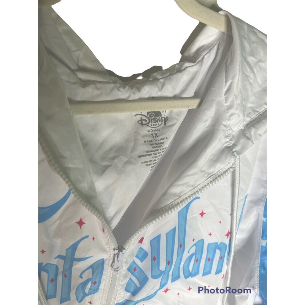 Disney Parks Magic Kingdom Fantasyland Windbreaker Jacket Adult 1X NEW WITH TAGS - Picture 3 of 4